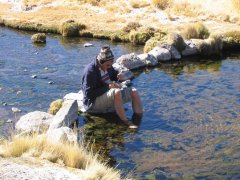 12-Paddling in the hot Laguna Chalviri